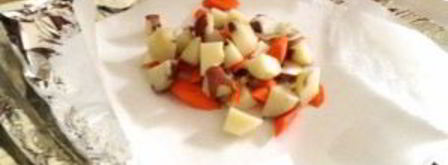 тефтели в фольге. Шаг 3