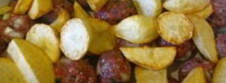 тушеная картошка с тефтелями. Шаг 2