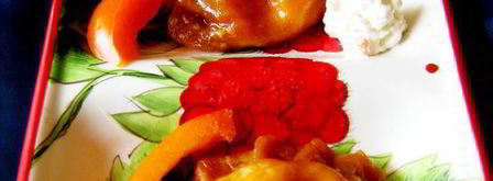 красные паровые вареники с творогом и паприкой. Шаг 8