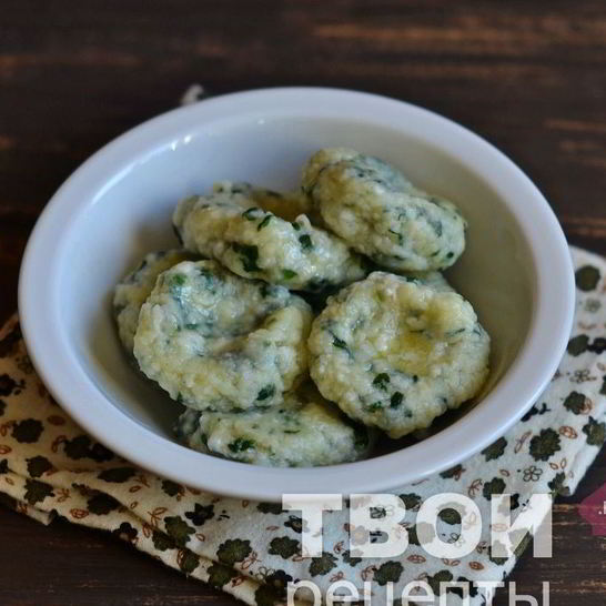 Рецепт ленивых вареников со шпинатом