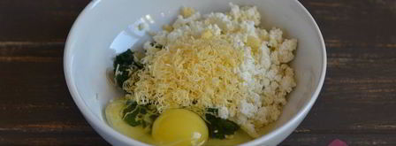 ленивые вареники со шпинатом. Шаг 4