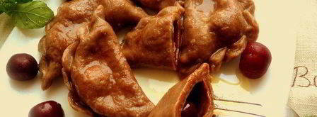 шоколадные вареники с вишней. Шаг 6