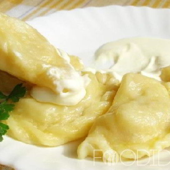 Рецепт соленых вареников с творогома