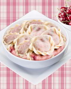 Вареники из замороженных ягод постные