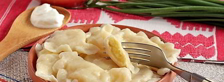 вареники на кислом молоке с картошкой и луком. Шаг 11