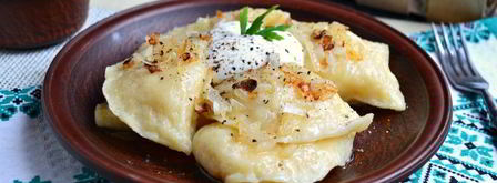 вареники с картофелем и сыром на пару из творожного теста. Шаг 10