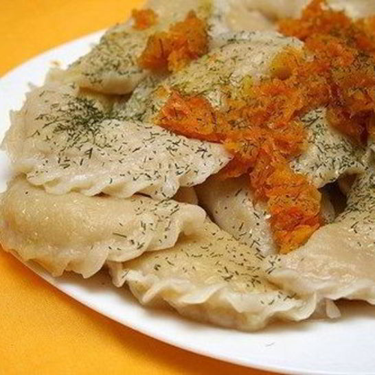 Рецепт вареников с картофелем, морковью и луком