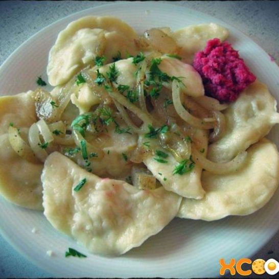 Рецепт вареников с картошкой и салом