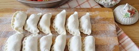 вареники с клубникой на пару. Шаг 7