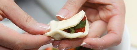 вареники с клубникой. Шаг 9