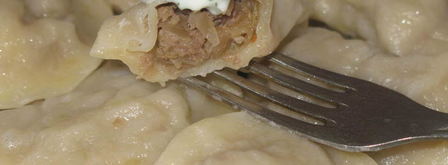 вареники с квашеной капустой и мясным фаршем. Шаг 9