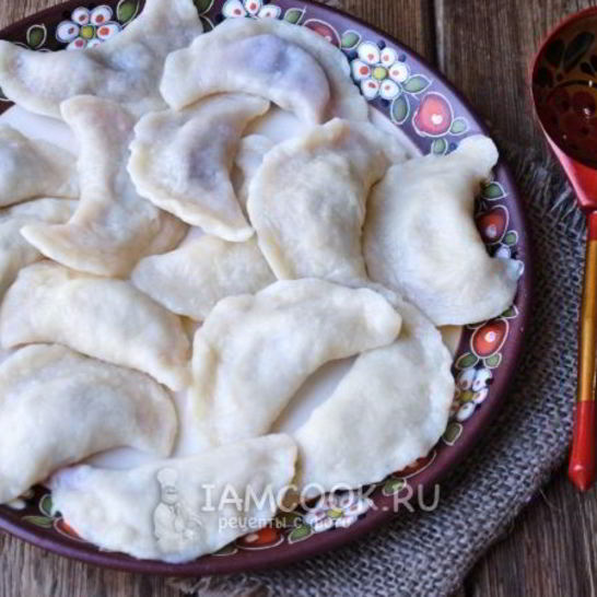 Рецепт вареников с малиной