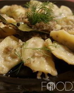 Вареники с мясом и капустой