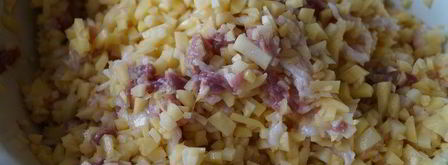 вареники с рубленой картошкой и прослойкой. Шаг 4