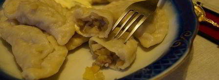 вареники с рубленой картошкой и прослойкой. Шаг 8