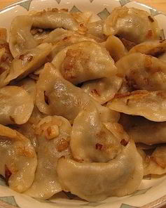 Вареники с шампиньонами