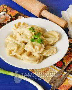 Вареники с сырой картошкой и сыром