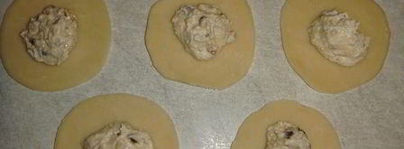 вареники с творогом и финиками. Шаг 8