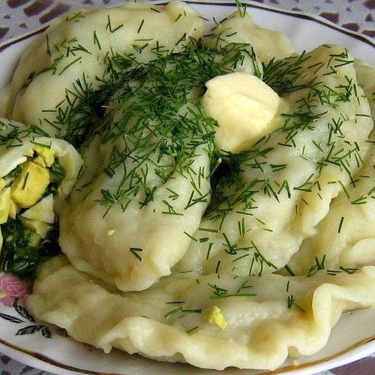 Рецепт вареников с яйцом