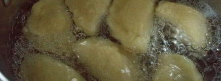 золотистые вареники с капустой. Шаг 12