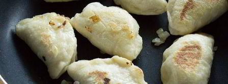 золотистые вареники с капустой. Шаг 14