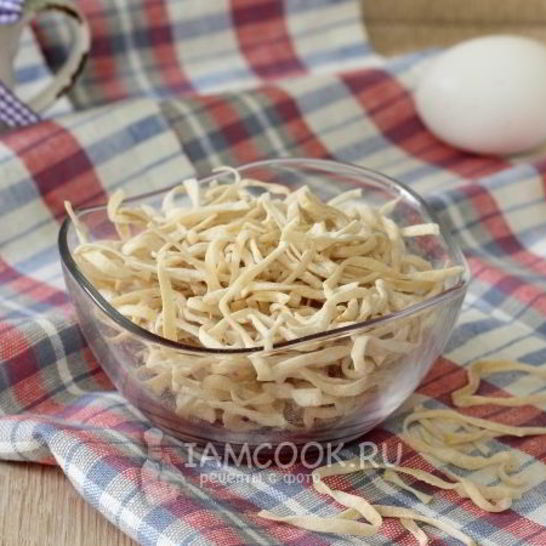 Рецепт яичной лапши