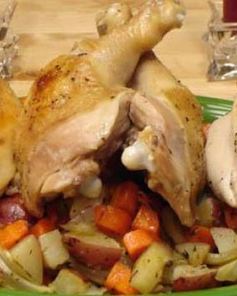 Куриное жаркое с овощами