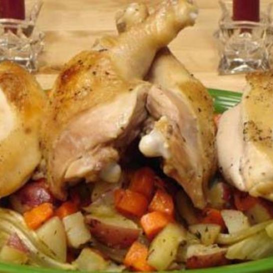 Рецепт куриного жаркого с овощами