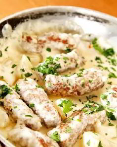 Нежное жаркое в сливочном соусе