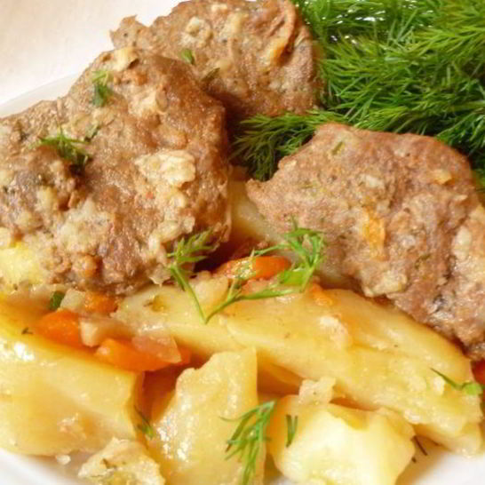 Рецепт пьяноежаркого из говядины запеченное в горшочке