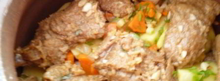 пьяноежаркое из говядины запеченное в горшочке. Шаг 9