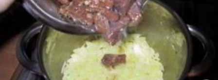 жаркое из говядины с чечевицей и красным вином. Шаг 3