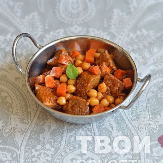 Рецепт жаркого из говядины с нутом