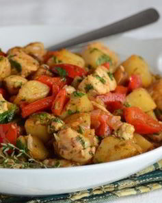 Жаркое из индейки на сковороде