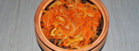 жаркое из печени в горшочках. Шаг 7