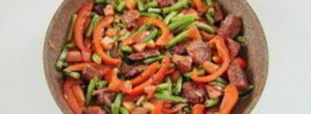 жаркое из свинины и зеленой фасоли. Шаг 5