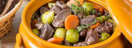 жаркое из свиного сердца с брюссельской капустой. Шаг 15