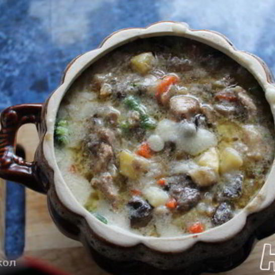 Рецепт жаркого под соусом бешамель
