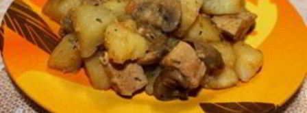 жаркое с шампиньонами. Шаг 4