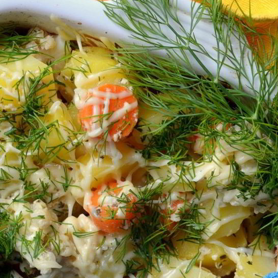 Рецепт жаркого с цветной капустой в горчичном соусе