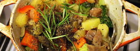 жаркое с языком и беконом под крышкой из слоеного теста сытый патрик. Шаг 7