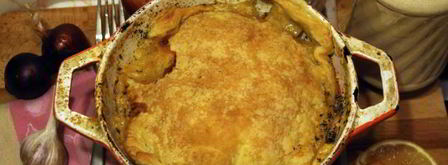 жаркое с языком и беконом под крышкой из слоеного теста сытый патрик. Шаг 9