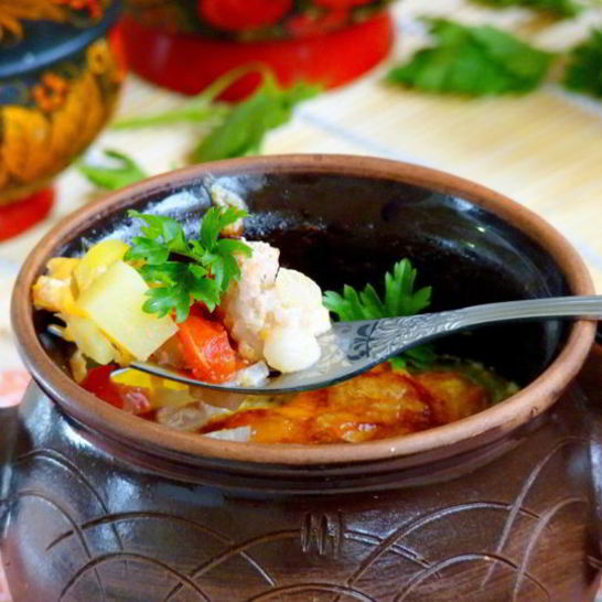 Рецепт жаркого в горшочках