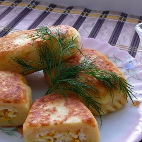 Рецепт картофельных зраз с яйцом