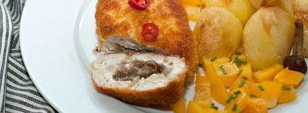 куриные зразы с грибами. Шаг 11