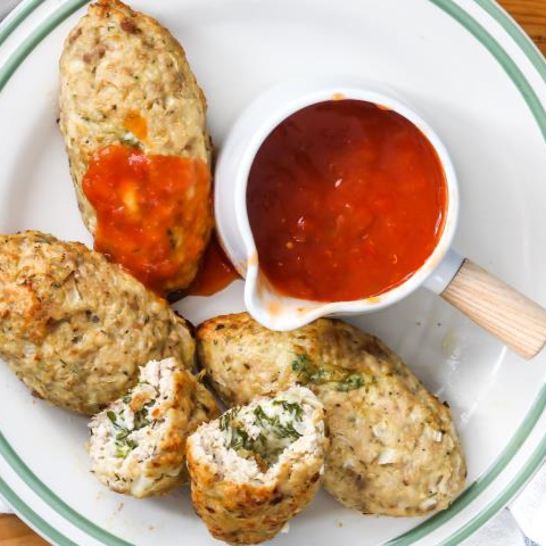 Рецепт мясных зраз с сыром и травами