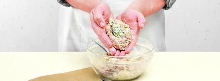 мясные зразы с сыром и травами. Шаг 4