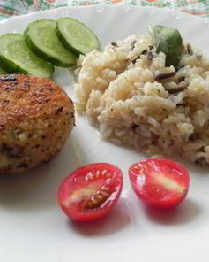 Рыбные зразы с грибами и луком