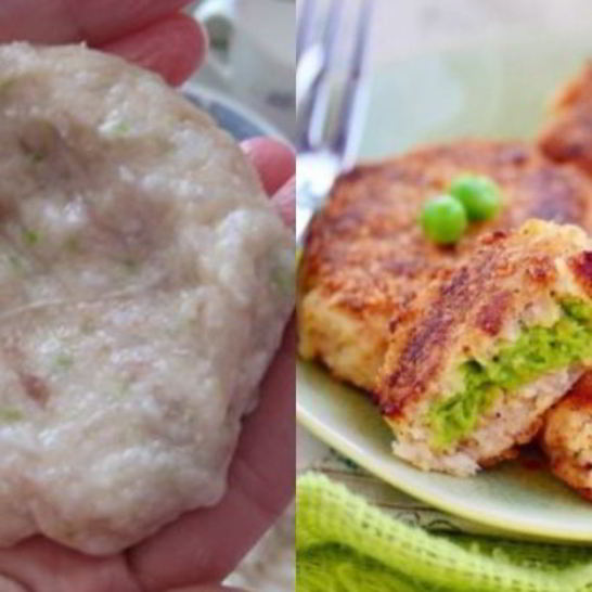 Рецепт рыбных зраз с зеленым горошком