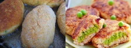 рыбные зразы с зеленым горошком. Шаг 7